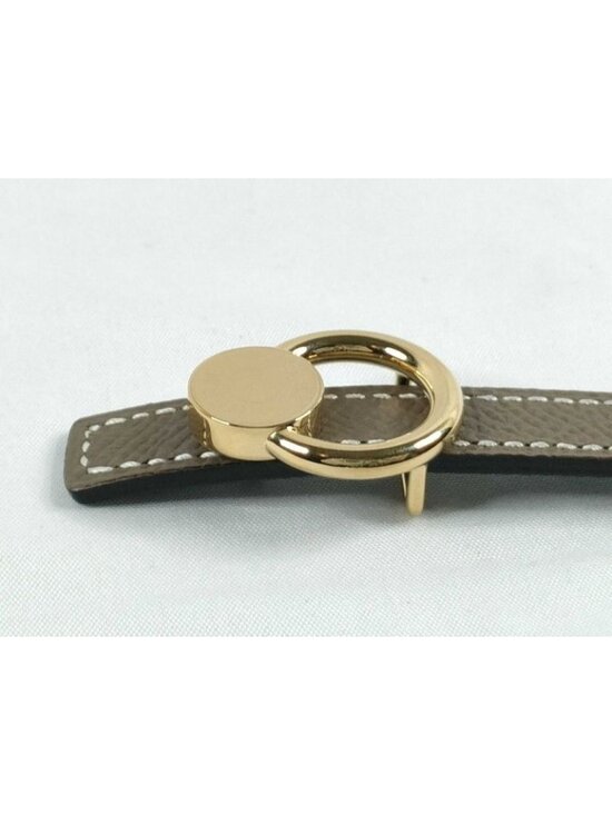 Hermes Belt Series Mini Etoupe Black Leather Reversible Gold main image 5